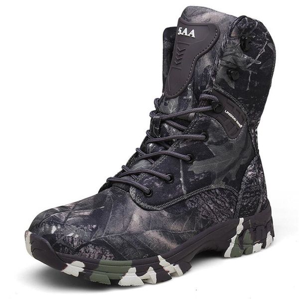 

tactical hiking shoes men camo outdoor climbing hunting boots high waterproof combat boots desert army botas black