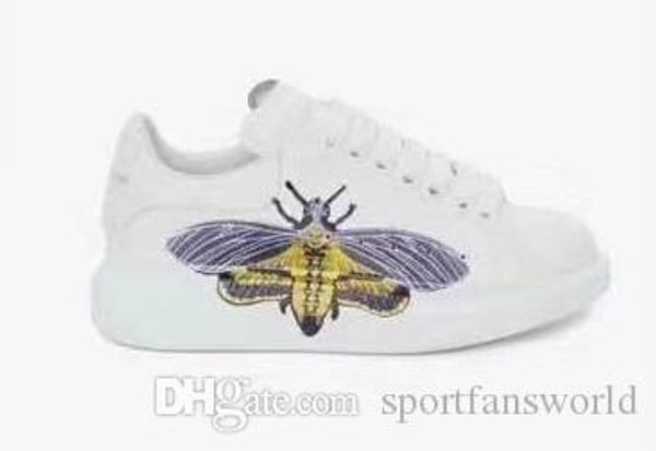 

2020 new box italy designer oversized sneakers suede 3d print men women platform shoes luxury sneakers leather casual shoes size 35-45, Black