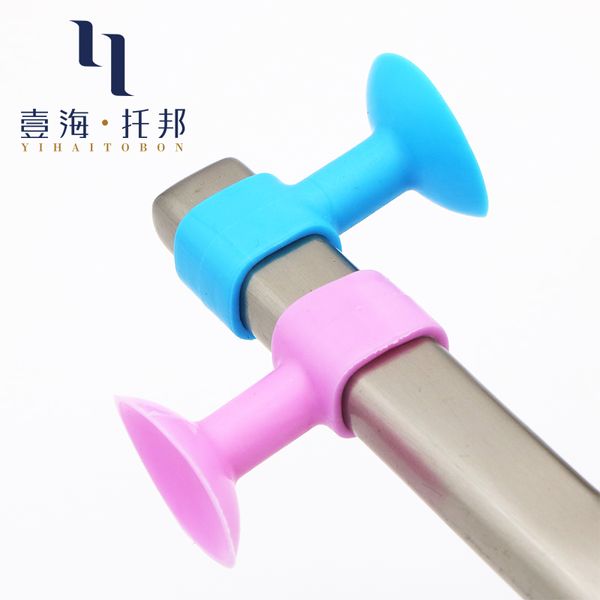 

silicone door hole-anti-collision mute rubber door bathroom door handles invisible plastic wall suction