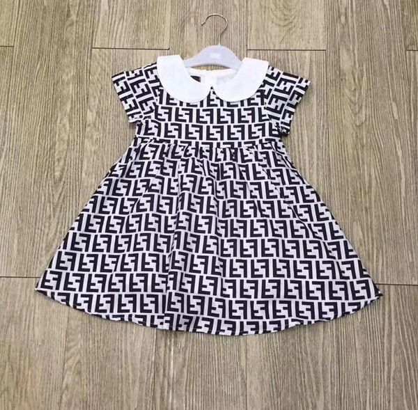 

6m 24m girl full letter brown hort leeve dre e