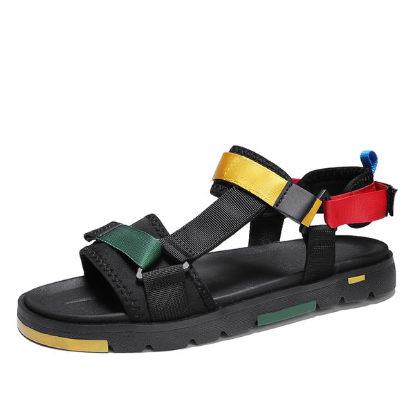 

men's sandals leather open toe beach sandal outdoor summer sport sandals yg-t05