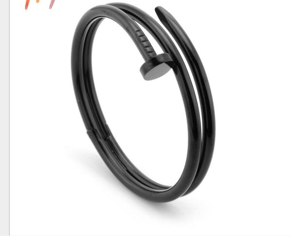 

fashion double circle personality nail opening couple bracelet rivet cone point hand ornament, Golden;silver