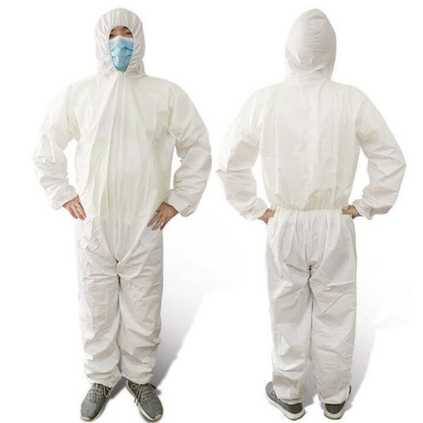 

одноразовая изолирующая одежда со шляпой нетканый пылезащитный антистатический изолирующий костюм ежедневная водонепроницаемая защитная одеж