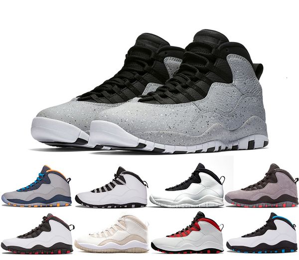 

10s cement mens basketball 10 shoes tinker classic black white chicago cool grey im back fashion westbrook trainers designer shoes