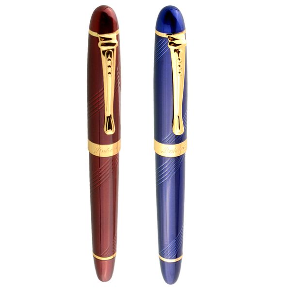 

luxury jinhao x450 deep blue fine twist carven b nib fountain pen+luxury jinhao x450 deep red fine twist carven b nib fountain pen