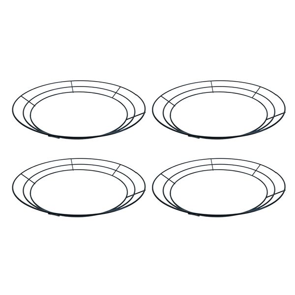 

4 pieces wire wreath frame hanger - round shape - 35cm(14inch