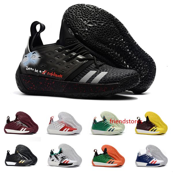 

black gold white james harden vol.2 men basketball shoes mens mvp training sneakers green red sports sneakers 40-46
