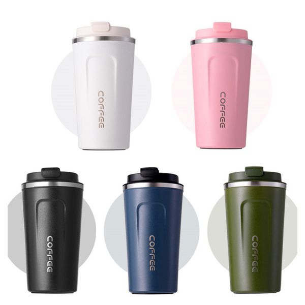 

dropshipping plastic spray 13oz/17oz vacuum coffee cup 304 stainless steel ice tyrant car insulation cup custom logo mugs tumbler t2802