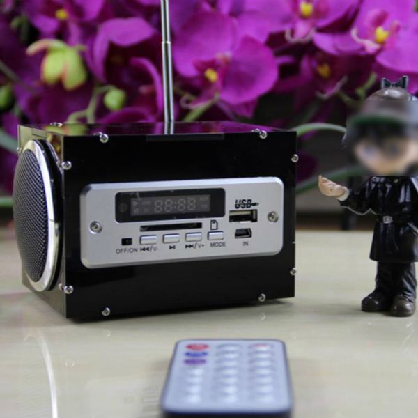 

multifunctional mini electronic transparent stereo speaker box diy kit sound with battery charger