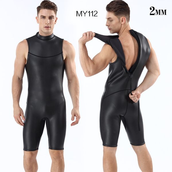 

swim wear 2mm light skin diving suit integrated cr warm water short arrival 2021