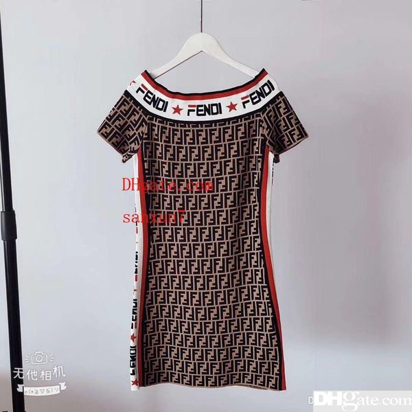 

2019 women knit mini dress a word shoulder vest bodycon shirt dresses mini knee slim sheath knitwear dress f-g, Black;gray