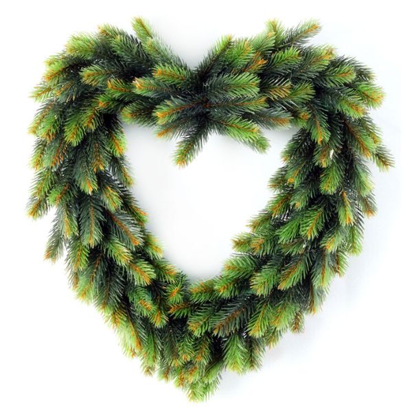 

artificial flowers plant wreath wall decor christmas door wreath decor heart round garlands wedding party room