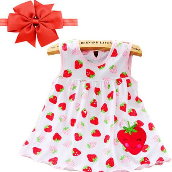 

baby girl dress 2020 summer girls dresses style infantile dress baby girl clothes flower style, White