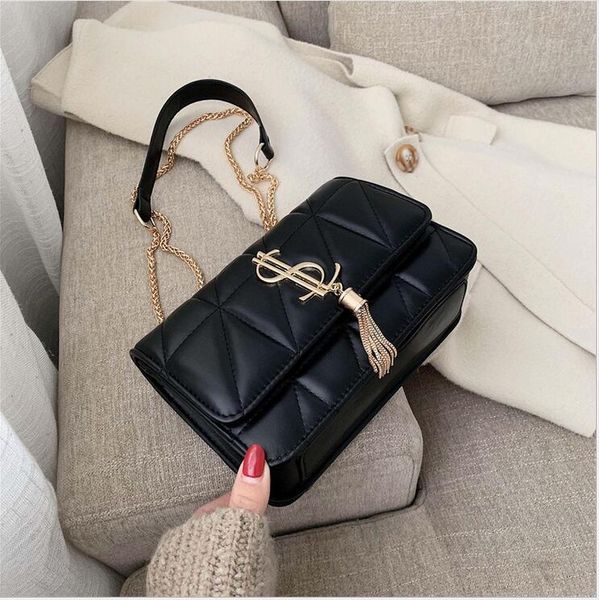 

handbag women shoulder bag luxury 2020 new designer small crossbody bags pu leather purses and handbags travel hand bag, Black