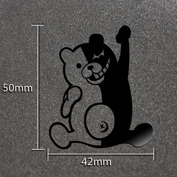 

anime danganronpa monokuma 3d metal stickers decorative stickers for phone lapcar