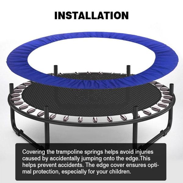 

round trampoline replacement safety pad tear-resistant trampoline edge cover spring cover edge protector round frame pad