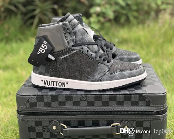 

2019new arrival 1 1s mens basketball shoes nrg unc white chicago fashion sneakers off trainers sports shoe size36-46, Black