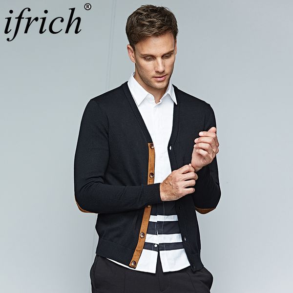 

brand sweater men v-neck solid slim fit knitting mens sweaters cardigan men clothes 2018 autumn fall fashion casual, White;black