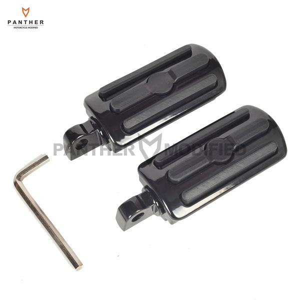 

chrome black motorcycle footpeg footrests case for all models with diameter 10mm foot pegs