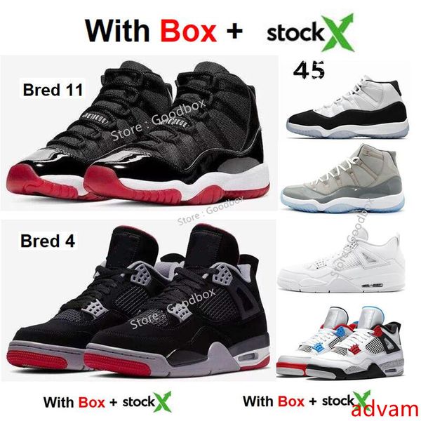 

stockx 4 bred 11s what the 4s snkrs concord 11 wntr space jam 11s 2020 wholesale basketball shoes men women cool grey sneakers