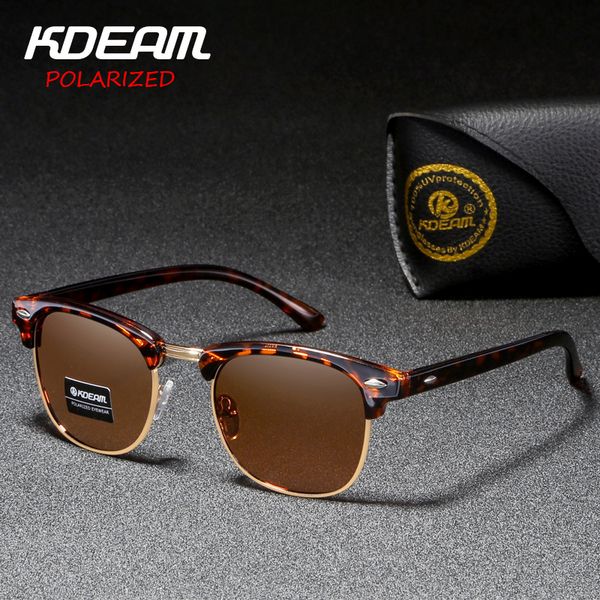 

super new arrival kdeam classical polarized sunglasses women 51' width polaroid sun glasses vintage men goggles kd3016, White;black