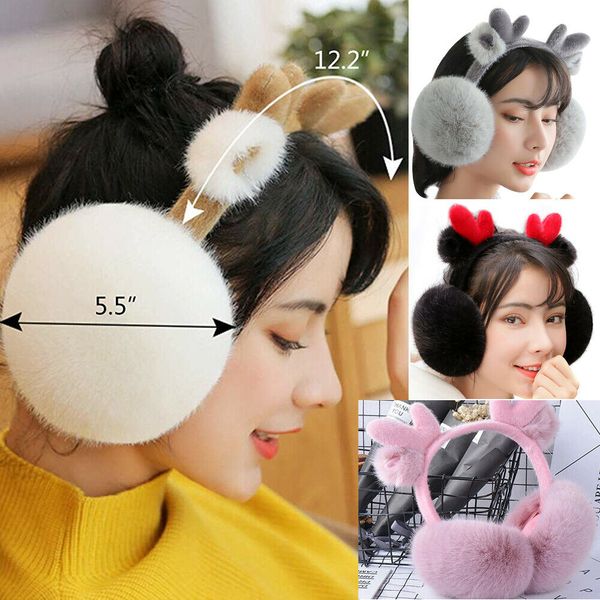 

winter cute girl furry earmuff luxury soft earmuffs ear warmer ear muffs gift