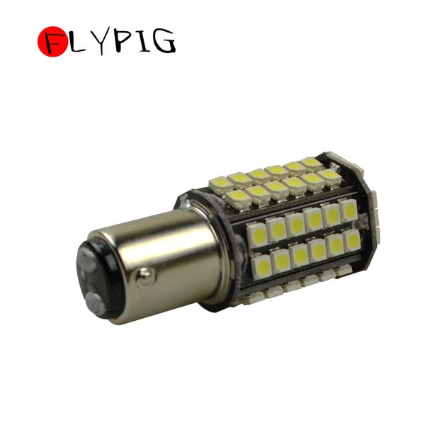 

white car 1156 3528 tail turn signal 80 smd led bulb lamp indicator light bay15d