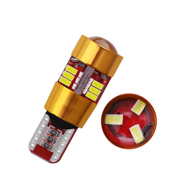 

t10-27smd decoding width lamp 3014 led car display wide bulb super bright license plate light 5w12v interior light signal
