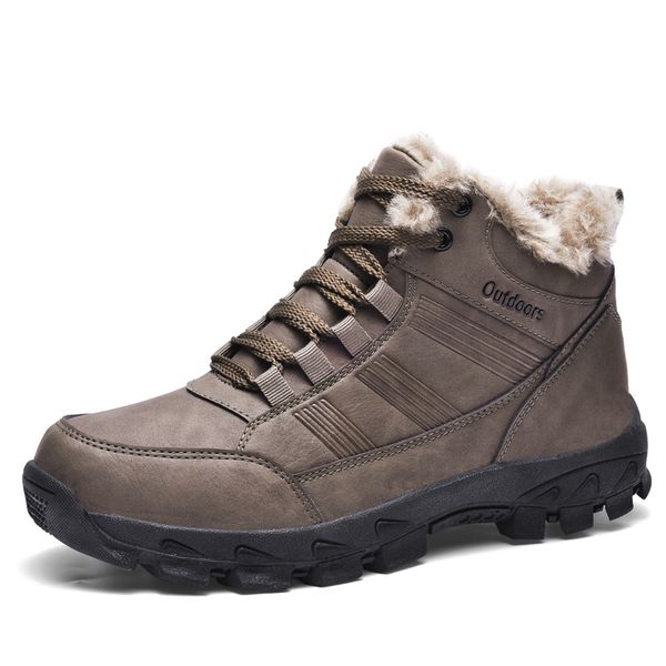 

outdoor waterproof winter men's sneakers keep warm man snow boots sneakers wear-resistance winter boots running shoes size 40-48
