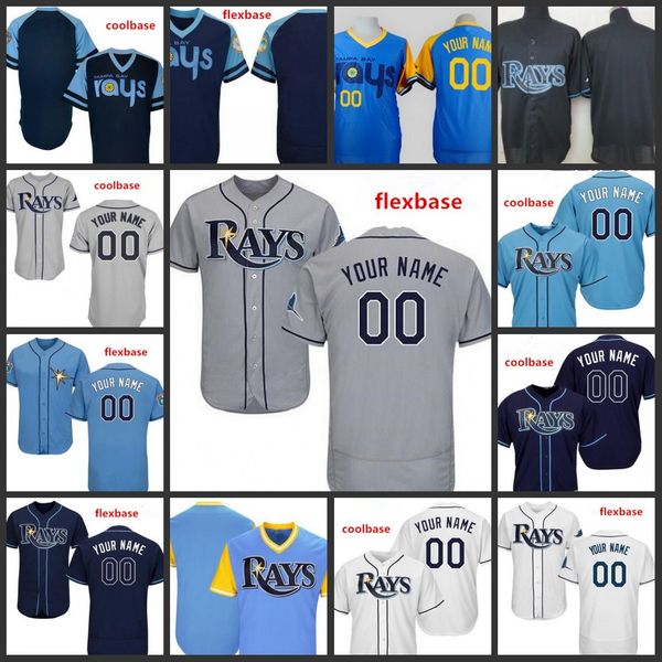 

Cu tom 2019 ray titched jer ey men 12 wade bogg 9 wil myer tampa bay 3 evan longoria all ewn embroidered jer ey