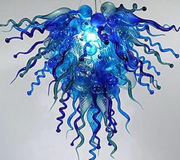 

modern crystal chandelier style hand blown glass blue chandelier light turkish mosaic lamps home wedding l decorations