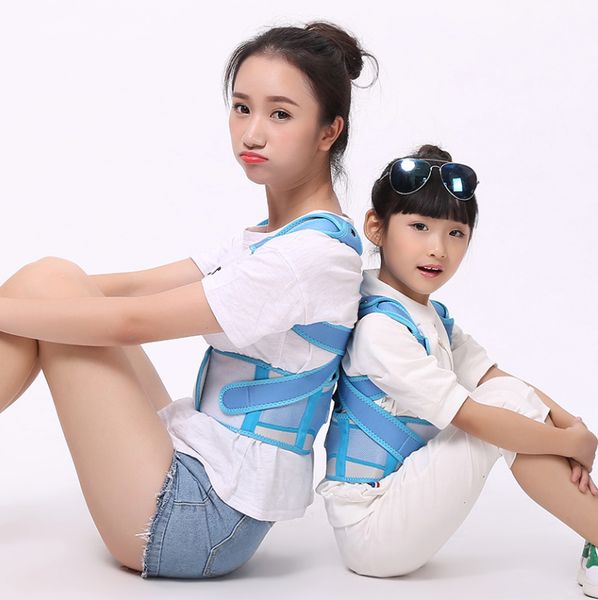 

corrector de postura de espalda para niÃ±os brace cinturÃ³n de soporte para bebÃ©, Black;blue