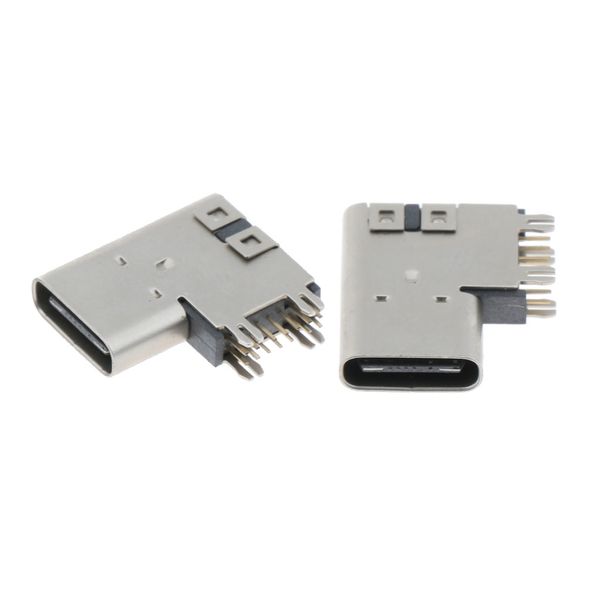 

side-standing usb 3.1 female seat side insert pad high type-c female seat