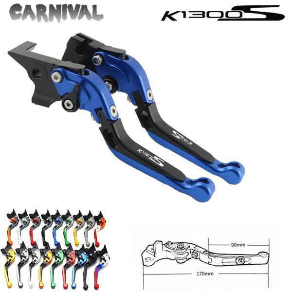 

for k1300s k 1300s 2009-2016 motorcycle accessories cnc aluminum folding extendable brake clutch levers k1300s