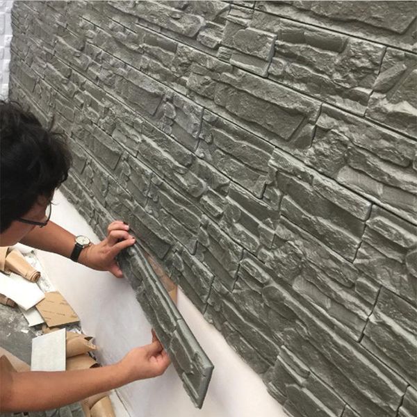 

3d wall panels for living room 3d brick stone wall papers for kids room bedroom home decor 3d waterproof self adhesive wallpaper