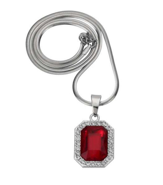 

male bling crystal necklace iced zircon jewelry micro pave iced out chains punk gift link chain new fashion, Silver