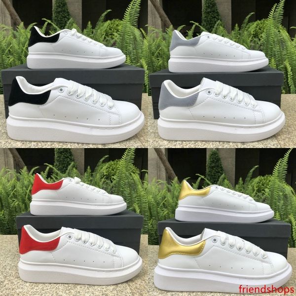 

2019 men women flat shoes casual shoes designer luxury fashion shoes black grey white red leather boot runner trainer sneakers