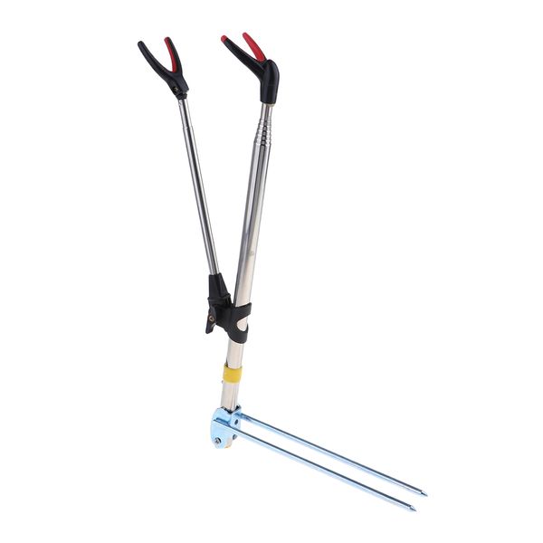 

thickened stainless steel telescopic fishing rod holder ground support stand 1.5m 1.7m
