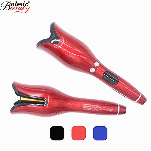 

2019 automatic curling iron air curler wand curl 1 inch rotating magic hair curling iron salon tools titanium auto hair curler