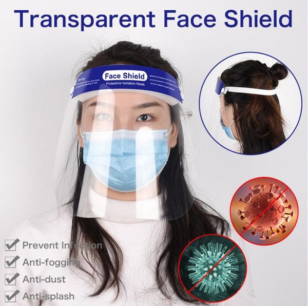 

Защитная Маска Anti-Fog Face Shield Полная Изоляция Лица Прозрачная Защита Козырька Полное Лицо Предотвращает Разбрызгивание Капель Безопасность