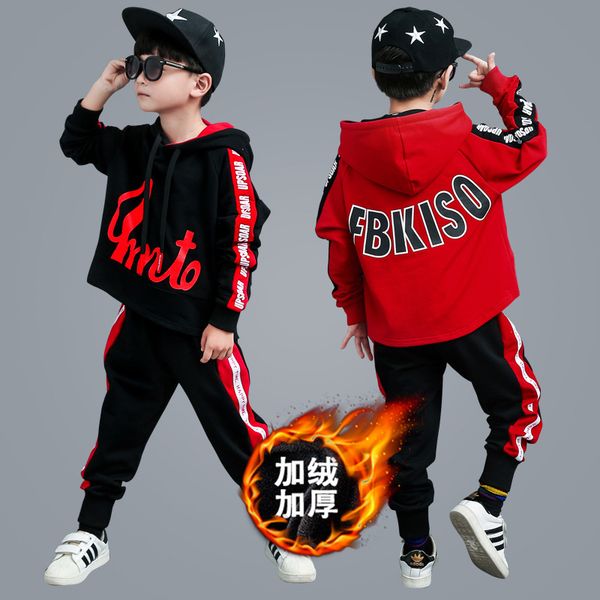 

children clothing 2019 autumn winter toddler boys clothes thick outfit kids clothes suit christmas costume for boy clothing set, White