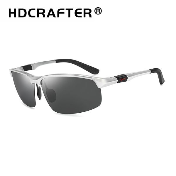 

r sunglasses men's sunglasses aluminum magnesium polarized glasses frames outdoor sports driving des lunettes de soleil l006, White;black