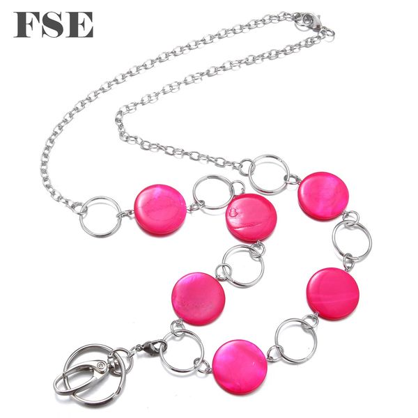 

wholesale multi styles office id holder working lanyard necklace badge id card key holder neck straps key chains beads necklace jewelry 001l, Silver