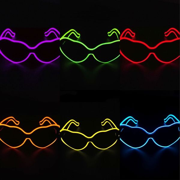 

party el холодного света очки led мигалка свет вс eyeglass балы любовь форма люминесцентный способ украшение 18yh l1