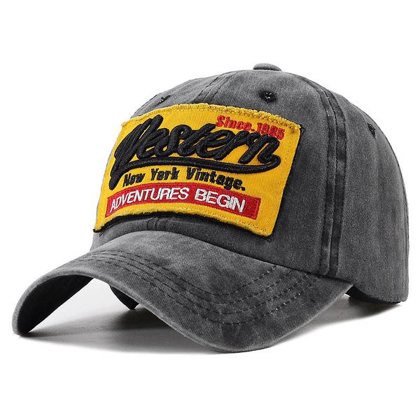 

new western vintage style trucker caps baseball cap men and women 2019 snapback hip hop streetwear black man cap female dad hats, Blue;gray