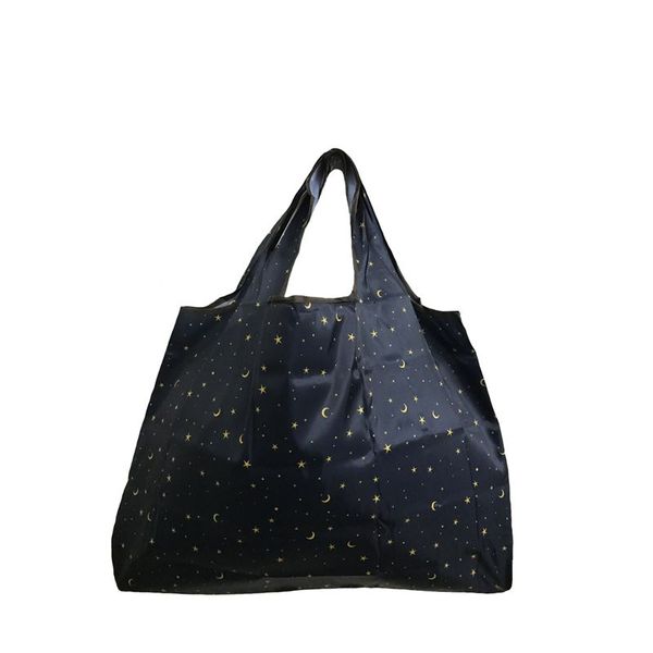 

folding reusable shopping bags oxford tote casual handbag shoulder bag