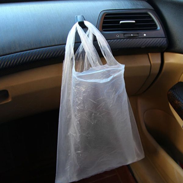 

3pcs auto car hanger durable universal saving space keys hook organizer self adhesive interior accessories garbage bag mini
