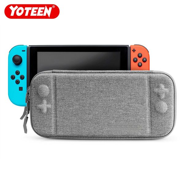 Yoteen Superschlanke Tragetasche für Nintendo Switch-Konsole, maßgeschneiderte Ausschnitte, Stoff-Handtasche
