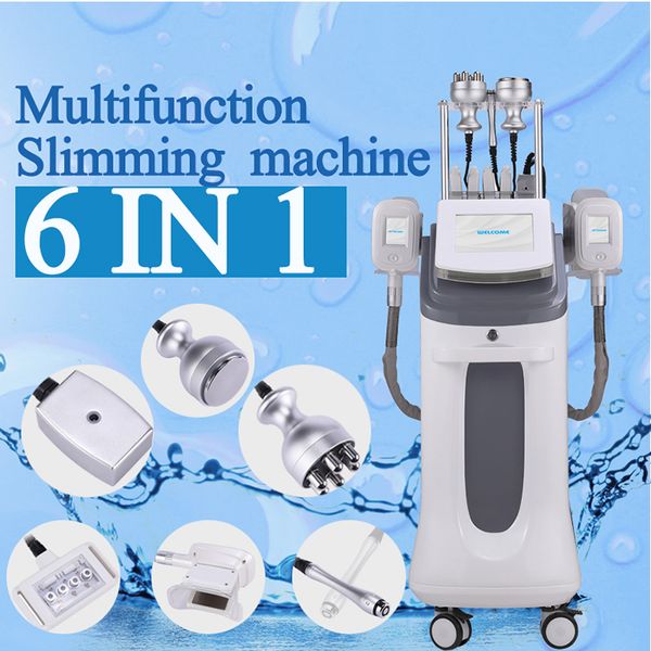 

2020 6 in1 cryolipolysis fat e machine lipolaser cryotherapy lipo laser ultrasonic cavitation rf slimming machine ce