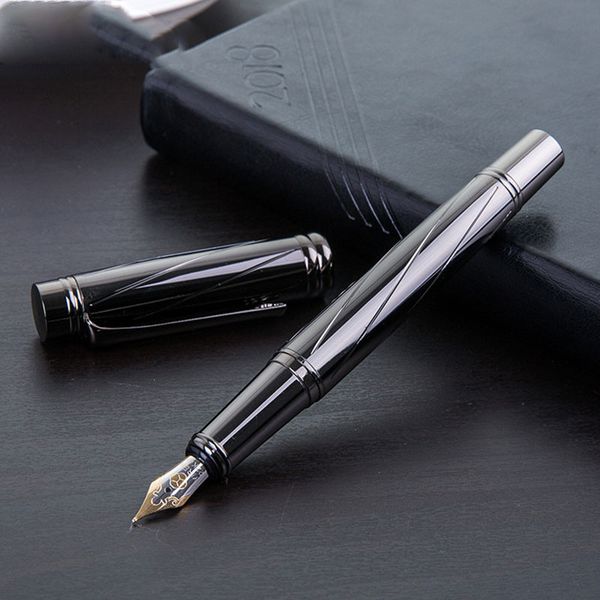 

Luxury Silver plating Fountain pen ink pen nib High Quality 0.5MM Stationery plume, Multicolor